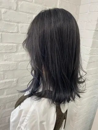 ロング ハイトーン/メンズ 水野翔太のヘアスタイル