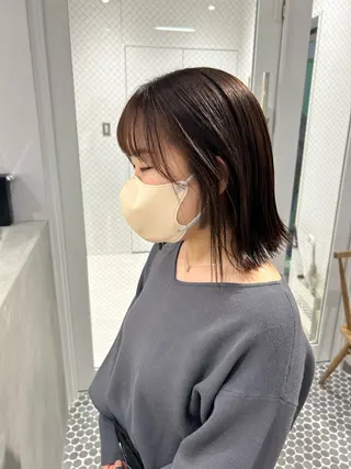 ミディアム SALOWIN栄 三丁目 木戸里実のヘアスタイル