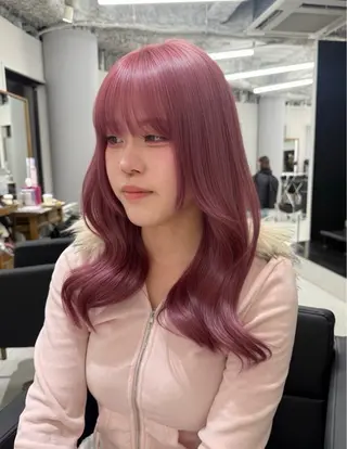 カラー 🍒ベージュ/ピンク ベージュ🍒なつきのヘアスタイル