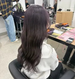 ロング miku/ラベンダー 透明感カラー🪻❤︎のヘアスタイル