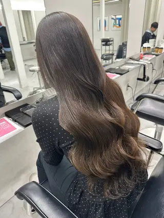 ロング カラー ブリーチモデル募集中 /新潟万代/かこ🩵のヘアスタイル