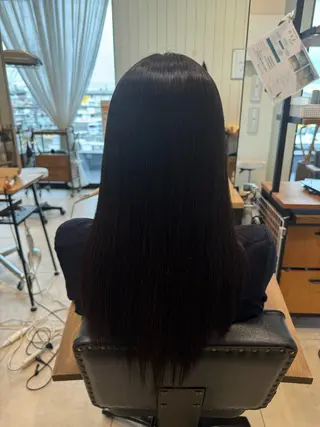 ロング 髪質改善ストレート ⭐️髪質改善カラーのヘアスタイル