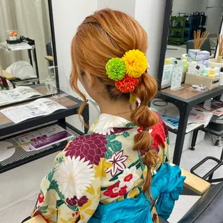 ロング カラー パーマ ヘアアレンジ メンズ キッズ ネイル マツエク・マツパ アイブロウ mona/ ストレートスタイル✨のヘアスタイル