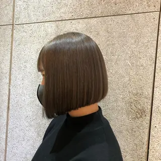 ミディアム カラー 植田 彩のヘアスタイル