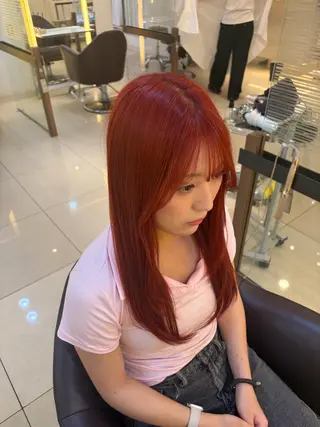 ロング カラー 🎀ноиокa🎀 レイヤー×暖色カラーのヘアスタイル