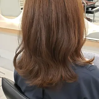 ミディアム 透明感カラー×髪質改 善✨️町田築✨️のヘアスタイル