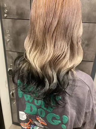 ミディアム カラー ✨最安値✨エクステ カラー🌼つきな🌼のヘアスタイル