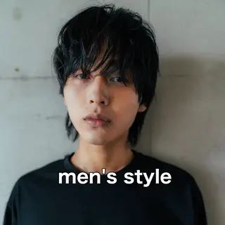 メンズ 曲がる縮毛矯正 バレイヤージュ森田のヘアスタイル