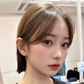 ミディアム 銀座美容師 末松知紘のヘアスタイル