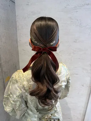 ヘアアレンジ はやしほのか| ヘアセット×カラーのヘアスタイル