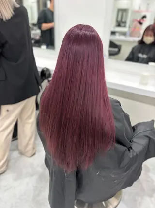 ロング 🎀暖色カラー🎀 韓国ヘア まなかのヘアスタイル