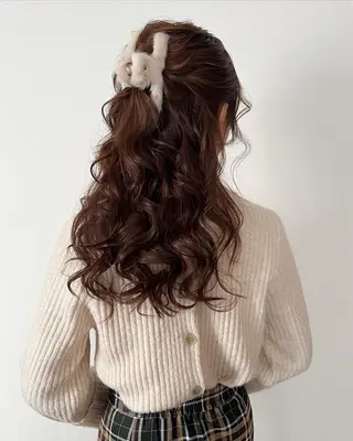 カラー ヘアアレンジ ヘアセット/レイヤー 縮毛矯正/はるか🎀のヘアスタイル