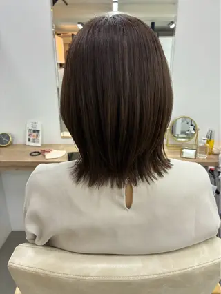 ミディアム カットモデル募集中 💇🏻　福田彩南のヘアスタイル