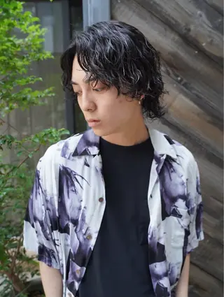 ロング カラー パーマ パーマ特別価格🔥 宇宙のヘアスタイル