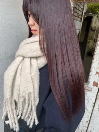セミロング カラー お任せヘア☘️☘️ 及川渚のヘアスタイル