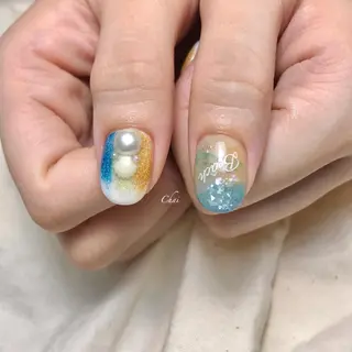 ショート ネイル chai nail _ai📍鶴橋/桃谷のネイルデザイン