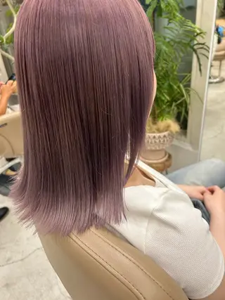 ミディアム カラー 💛🤍U too e’s /店長🧸のヘアスタイル
