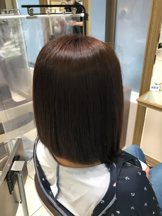ショート パーマ 縮毛矯正/髪質改善 予約はリクエストからのヘアスタイル