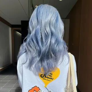 セミロング カラー 堺 鳳 ママ美容師 yukariのヘアスタイル