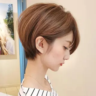 ショート 中高下 由真のヘアスタイル