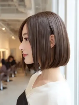 ショート カラー 🍒モテ暖色カラー × うる艶✧ ゆなのヘアスタイル