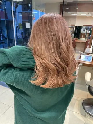 セミロング カラー ブリーチ指名No.1 Daikiのヘアスタイル