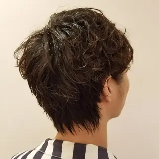 メンズ パーマ 美谷添(ミヤゾエ) まどか大人ヘアサロンのヘアスタイル