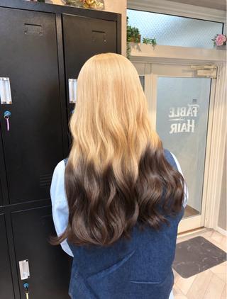 ロング カラー 🩵デザインカラー/ レイヤーYUZU🩵のヘアスタイル