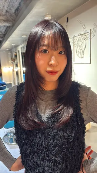 ロング Kazuha /透明感カラーのヘアスタイル