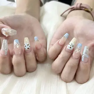ネイル 🍑長さだし ワンホン💅モモコのネイルデザイン