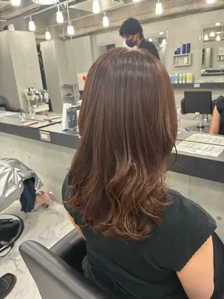 セミロング カラー Endearing 🌟銀座のヘアスタイル