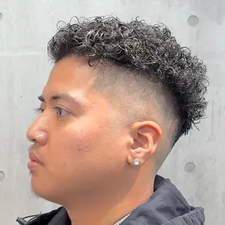ショート パーマ ヘアアレンジ メンズ MENIN メンズ サロン 望月 涼太のヘアスタイル