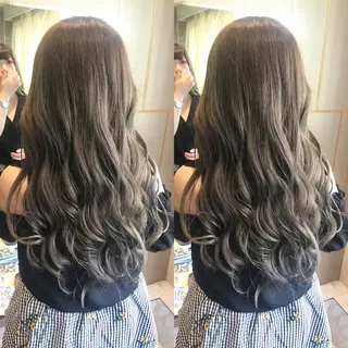 ロング カラー パーマ ヘアアレンジ 🫧代表/新宿駅近/ 限定価格🫧田辺貴裕のヘアスタイル