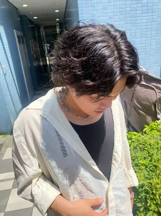 メンズ 🌸ここみ🌸 透明感カラー🩶パリのヘアスタイル