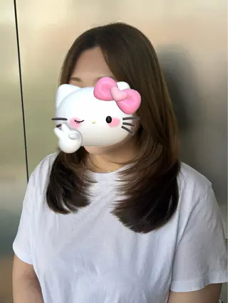 ミディアム 【ピンクカラー💞】 Yuzukiのヘアスタイル
