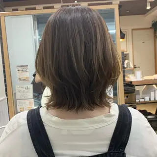 ミディアム カラー パーマ ヘアアレンジ メンズ キッズ ネイル マツエク・マツパ 骨格補正カット/ レイヤー🌿JUNのヘアスタイル