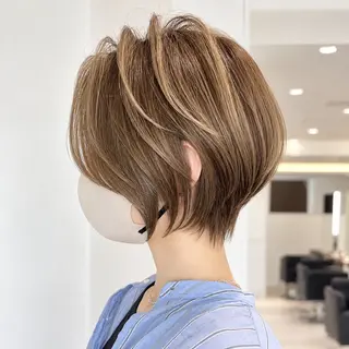 ショート カラー 朝ラク/大人ショート /銀座/若狭真央のヘアスタイル