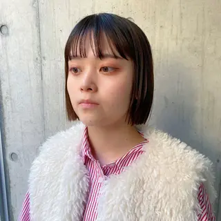 ショート カラー 似合わせレイヤー/ ケアパーマ/高倉のヘアスタイル