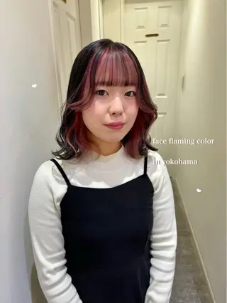 ミディアム カラー シールエクステ横浜 🐏☁️miminaのヘアスタイル