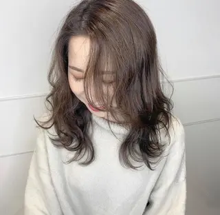 ミディアム カラー Amelie yunのヘアスタイル