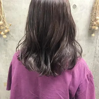 セミロング カラー ヘアアレンジ Satsuki ✂︎♡のヘアスタイル
