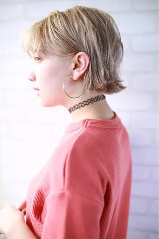 セミロング カラー パーマ ヘアアレンジ メンズ キッズ ネイル マツエク・マツパ premier modelsのヘアスタイル