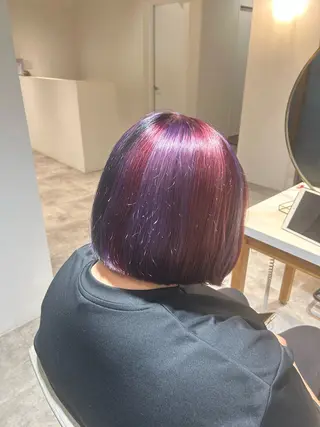 ショート カラー ヘアアレンジ 梅木李奈レイヤー 🫧ダブルカラーのヘアスタイル