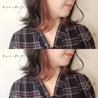 ミディアム カラー あさだ しゅうたろうのヘアスタイル