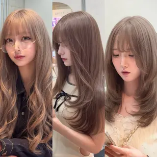 ロング カラー 艶感カラー 🩵レイヤー/紫音のヘアスタイル