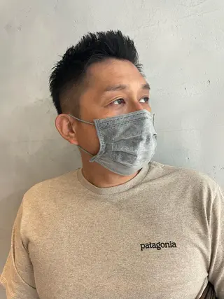 ショート メンズ 骨格補正カット✂︎ 🌟菅野陽介🌟のヘアスタイル