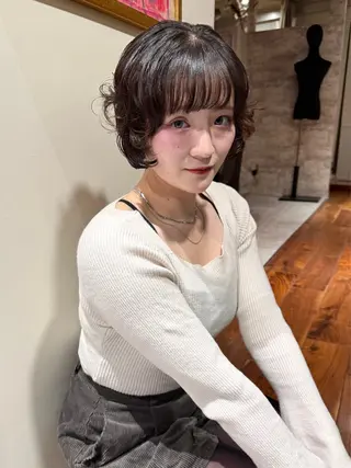 ショート カラー パーマ mai / linoah˚✧のヘアスタイル