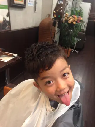 ショート パーマ キッズ HairSalon Arteのヘアスタイル