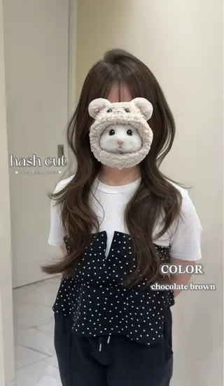 ロング カラー 大人韓国レイヤ ー特化｜角岡泉希🩶のヘアスタイル