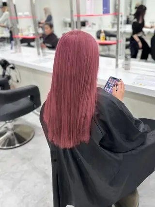 ロング 🎀暖色カラー🎀 韓国ヘア まなかのヘアスタイル